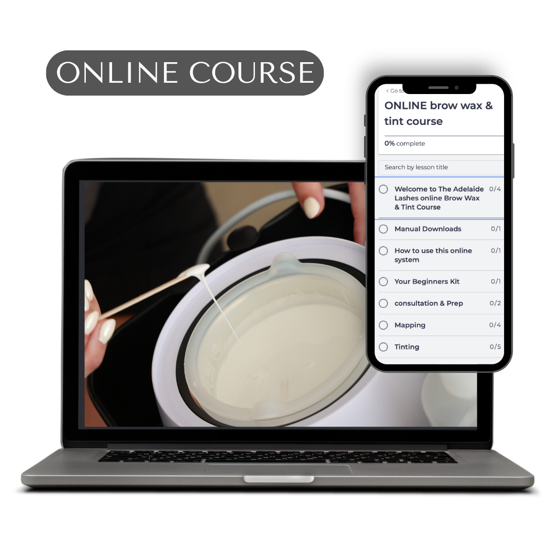 ONLINE - Brow Wax and Tint Course