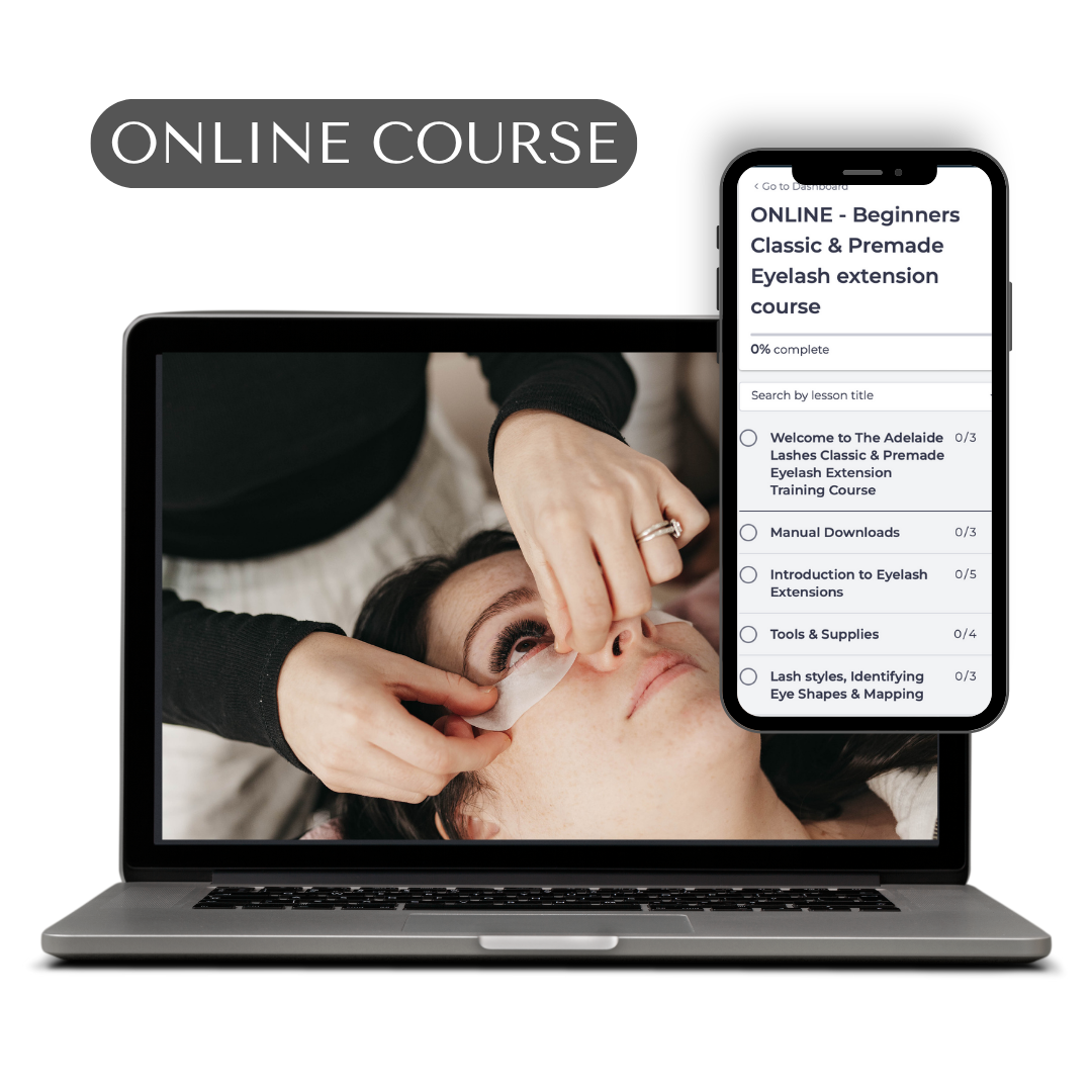 ONLINE Classic & Premade Eyelash extension course