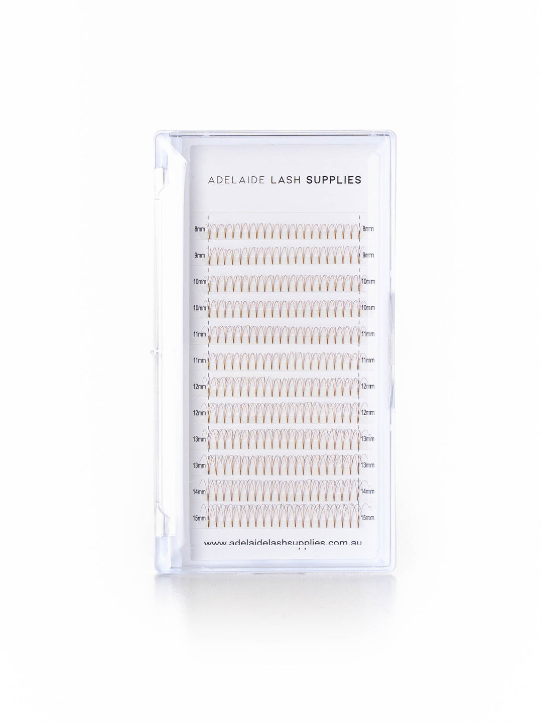 Brown Premade Short Stem Lash Trays
