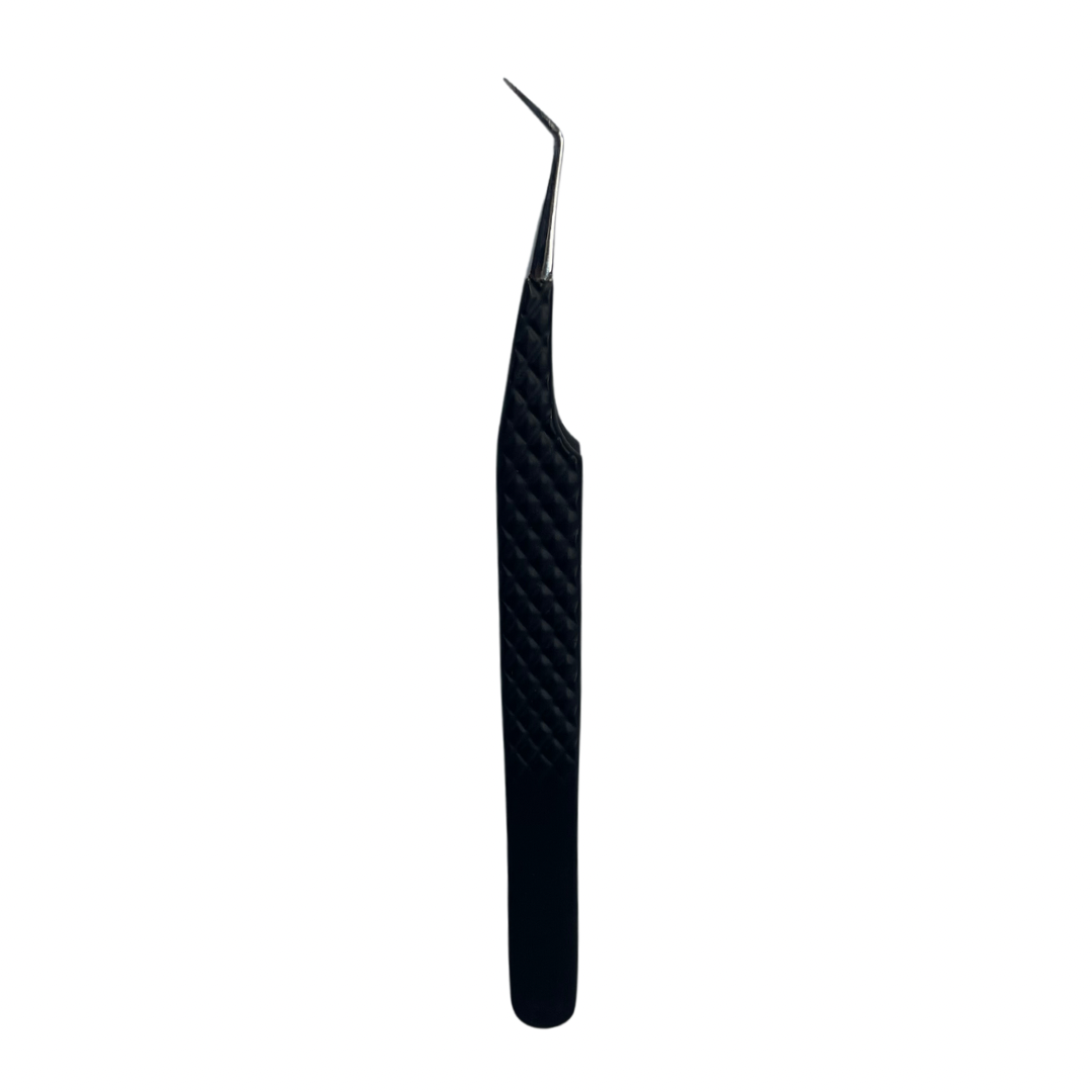 Fiber Grip Angled Tweezers